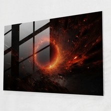 Painted Anarchy Singularity Cam Baskı - Toprak, Ince Dokular, Duvar Dekorasyonu, Kara Delik, 45X30