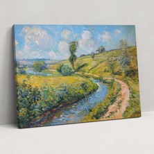 Painted Anarchy Claude Monet Fransız Kırsal Duvar Dekorasyonu - Claude Monet, Ev Dekorasyonu, Kanvas Tablo, Duvar Dekorasyonu, 50X30