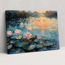 Painted Anarchy Claude Monet Nilüferler Kanvas Tablo - Claude Monet, Claude Monet, Kanvas Tablo, 50X30