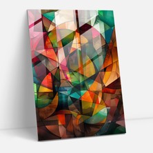Painted Anarchy Kübizm Geometrik Şekiller Cam Baskı - Kübizm, Duvar Süslemesi, Cam Sanatı, Modern Sanat, 30X45