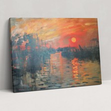 Painted Anarchy Izlenim, Gündoğumu Claude Monet Duvar Süslemesi - Claude Monet, Kanvas Tablo, Duvar Dekorasyonu, Kanvas Tablo, 50X30