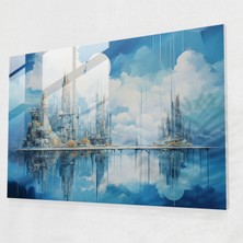 Painted Anarchy Dünya Gerçeküstü Cam Duvar Sanatı - Dünya, Cam Sanatı, Duvar Dekorasyonu, Dünya, 45X30