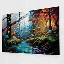 Painted Anarchy Dünyanın Kaprisli Cam Baskısı - Dünya, Efsanevi Yaratıklar, Cam Sanatı, Cam Duvar Sanatı, 45X30
