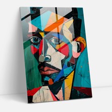 Painted Anarchy Picasso Kübizm Cam Sanatı - Kübizm, Cam Baskı, Duvar Dekorasyonu, Modern Sanat, 30X45