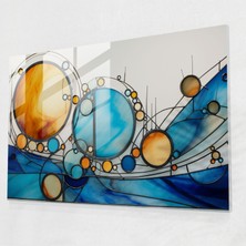 Painted Anarchy Göksel Harmony Cam Baskı - Dünya, Uyum, Galaksi, Modern Sanat, 45X30