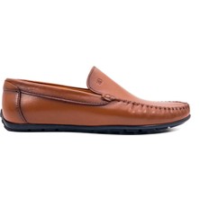 Tezcan Yalı Taba  Deri Erkek Loafer Ayakkabı