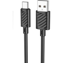 Hoco X88 1m USB To Type-C Şarj Data Kablosu - Siyah 382105