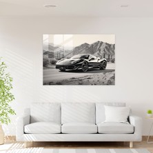 Painted Anarchy Ferrari Ev Dekorasyonu - Ferrari, Duvar Dekorasyonu, Cam Sanatı, Karakalem Eskiz, 45X30