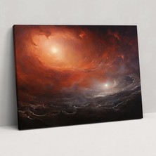 Painted Anarchy Jüpiter Duvar Sanatı Dekor - Toprak, Duvar Sanatı, Muazzam Boyut, Kanvas Tablo, 50X30
