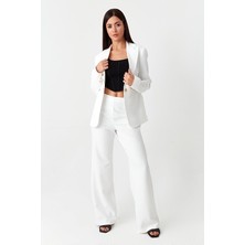Select Moda Kadın Gold Düğmeli Blazer Ceket
