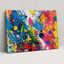 Painted Anarchy Soyut Sanat Kanvas Tablo - Soyut Sanat, Ev Dekorasyonu, Duvar Dekorasyonu, Kanvas Tablo, 50X30