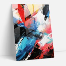 Painted Anarchy Enerjik Aksiyon Tablo Cam Duvar Sanatı - Aksiyon Tablo, Cam Duvar Sanatı, Modern Sanat, Duvar Dekorasyonu, 30X45