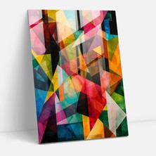Painted Anarchy Kübizm Geometrik Şekiller Cam Baskı - Kübizm, Cam Baskı, Modern Sanat, Kübizm, 30X45
