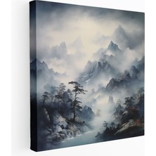 Painted Anarchy Asya Dağı Kanvas Tablo - Asya, Görkemli Dağlar, Kanvas Tablo, 30X30 Tablo