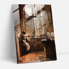 Painted Anarchy Johannes Vermeer Glass Art Home Decoration - Johannes Vermeer, Modern Art, Glass Print, Wall Decoration, 30X45