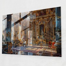 Painted Anarchy Barok Stil Resim Cam Sanatı - Barok, Klasik Sanat, Cam Baskı, Ev Dekorasyonu, 45X30