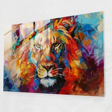 Painted Anarchy Playful Animal Glass Print - Leonid Afremov, Modern Art, Glass Print, Leonid Afremov, 45X30