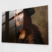 Painted Anarchy Leonardo Da Vinci Glass Print - Leonardo Da Vinci, Leonardo Da Vinci, Glass Print, Home Decoration, 45X30