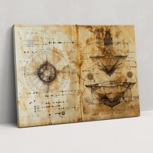 Painted Anarchy Leonardo Da Vinci Canvas Print - Leonardo Da Vinci, Canvas, Wall Art, Leonardo Da Vinci, 50X30