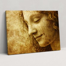 Painted Anarchy Leonardo Da Vinci Wall Decoration - Enigmatic Smile Canvas Print - Leonardo Da Vinci, Canvas Wall Art, Leonardo Da Vinci, Canvas Print, 50X30