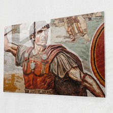 Antik Silahlar Cam Baskı - Antik Silahlar, Duvar Süslemesi, Cam Duvar Tablosu, Gladyatör, 45X30