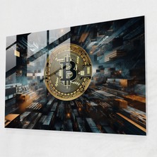 Painted Anarchy Blockchain Modern Sanat - Blockchain, Ev Dekorasyonu, Blockchain ile Ilgili Görüntüler, Cam Duvar Sanatı, 70X50