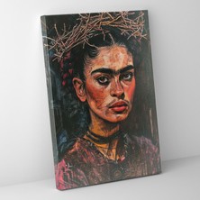 Painted Anarchy Frida Kahlo Style Wall Art - Frida Kahlo, Canvas, Wall Decoration, Wall Art, 30X50