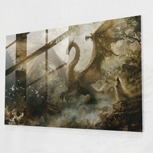 Painted Anarchy Leonardo Da Vinci Glass Art - Leonardo Da Vinci, Modern Art, Home Decoration, Glass Art, 45X30