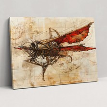 Painted Anarchy Leonardo Da Vinci Style Wall Art - Leonardo Da Vinci, Canvas Print, Home Decoration, Wall Art, 50X30