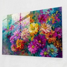 Painted Anarchy Floral Harmony Glass Print Wall Decoration - Leonid Afremov, Glass Print, Leonid Afremov, Glass Art, 45X30