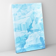 Painted Anarchy Karmaşık Buzdağı Duvar Sanatı - Buzdağı, Buzdağı, Gerçekçi Illüstrasyon, Kanvas Tablo Duvar Sanatı, 30X50