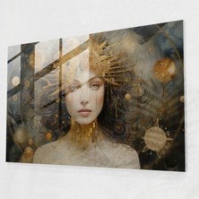 Painted Anarchy Karışık Teknik Burç Cam Sanatı - Burç, Sanatsal Ifade, Cam Duvar Sanatı, Entrika, 45X30