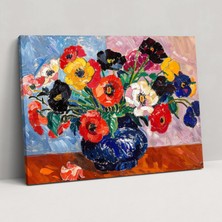 Painted Anarchy Henri Matisse Çiçekli Natürmort Duvar Sanatı - Henri Matisse, Henri Matisse, Duvar Sanatı, Kanvas, 90X60