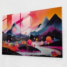 Painted Anarchy Ezoterizm Cam Baskı - Illuminati, Cam Duvar Sanatı, Cam Baskı, Geometrik Şekiller, 45X30