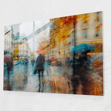 Painted Anarchy Empresyonizm Paris Sokak Cam Duvar Sanatı - Empresyonizm, Ev Dekorasyonu, Modern Sanat, Cam Sanatı, 45X30