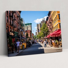 Painted Anarchy Harlem Sokak Hayatı Kanvas Tablo - Harlem, Harlem, Canlı Vitrinler, Kalabalık Sokaklar, 50X30