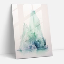 Painted Anarchy Suluboya Buzdağı Cam Baskı - Buzdağı, Duvar Süslemesi, Cam Baskı, Suluboya, 30X45