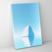 Painted Anarchy Yalnız Buzdağı Kanvas Tablo - Buzdağı, Kanvas Tablo, Minimalist Fotoğrafçılık, Yalnız Buzdağı, 30X50