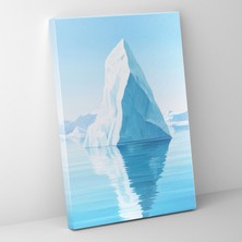 Painted Anarchy Sakin Sular Buzdağı Kanvas Tablo - Buzdağı, Duvar Dekorasyonu, Kanvas Tablo, Huzur, 30X50