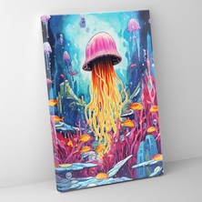 Painted Anarchy Buzdağındaki Penguen Kanvas Tablo - Buzdağı, Duvar Süslemesi, Buzdağı, Ev Dekorasyonu, 30X50