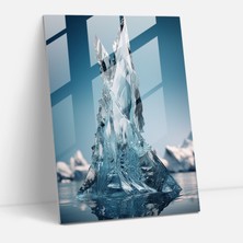 Painted Anarchy Buzdağı Cam Baskı - Buzdağı, Zarafet, Ev Dekorasyonu, Doğa, 30X45