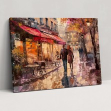 Painted Anarchy Empresyonizm Paris Sokak Sahnesi Duvar Tablosu - Empresyonizm, Ev Dekorasyonu, Kanvas Tablo, Empresyonizm, 50X30