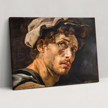 Painted Anarchy Michelangelo Kanvas Tablo - Dramatik Portre - Michelangelo, Kanvas Tablo, Ev Dekorasyonu, Kanvas Tablo, 50X30