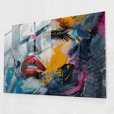 Painted Anarchy Pablo Picasso Cesur Portre Cam Duvar Sanatı - Pablo Picasso, Odak Noktası, Sanatsal Ifade, Kalın Fırça Darbeleri, 45X30