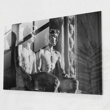 Painted Anarchy Michelangelo Ev Dekorasyonu - Zamansız Heykeller - Michelangelo, Ev Dekorasyonu, Cam Sanatı, Modern Sanat, 45X30