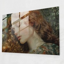Painted Anarchy Dreamy Maiden Cam Duvar Sanatı Ev Dekorasyonu - Ön Rafael Kardeşliği, Cam Duvar Sanatı, Ön Rafael Kardeşliği, Modern Sanat, 110X70