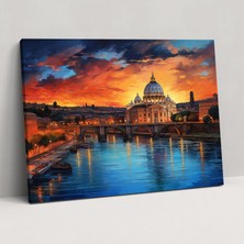 Painted Anarchy Roma Günbatımı Kanvas Tablo - Roma, Kanvas Tablo, Roma, Kanvas Tablo, 50X30