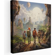 Painted Anarchy Orta Dünya Duvar Tablosu - Maceracılar Grubu - Orta Dünya, Duvar Süslemesi, Kanvas Tablo, Orta Dünya, 30X30