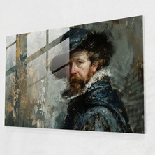 Painted Anarchy Rembrandt Cam Sanatı Modern Sanat - Rembrandt, Yaratıcı, Detaylı Fırça Çalışması, Modern Sanat, 45X30
