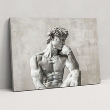 Painted Anarchy Klasik Mermer Michelangelo Kanvas Tablo - Michelangelo, Ev Dekorasyonu, Kanvas Tablo, 50X30